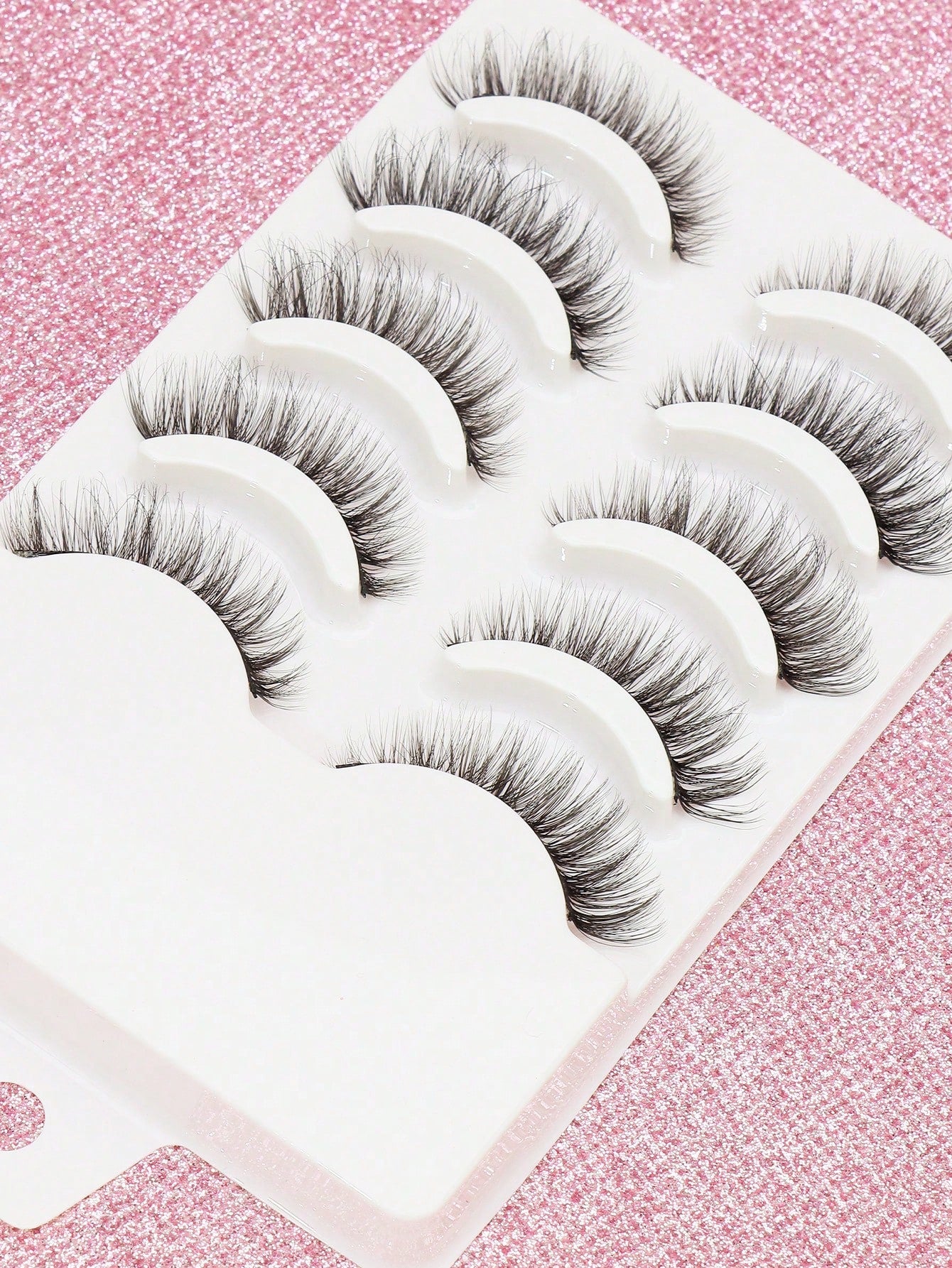 5 Pairs 3D Natural Fluffy False Eyelashes, Cartoon Makeup Effect, Suitable For Cartoon Style Eye Makeup, Strip Eyelashes, Eyelashes, False Eyelashes.,Suitable For Daily Work Meetings, Natural False Ey