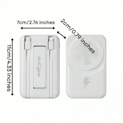 5000mAh Magnetic Wireless Power Bank 15W Wireless Charge 20W Fast Charging Strong Magnetic Attachment Phone Charger Designed For IPhone 12 13 Pro 14 Pro Max 15 Plus Mini Ultra-Light Pocket-Sized Power
