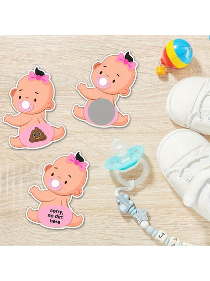 50pcs Baby Bath Scratch Game Set- 50 Scratch Cards- Fun & Easy To Play Ice Breaking Silly Activities, Suitable For Baby Shower Party Favors And Door Prizes