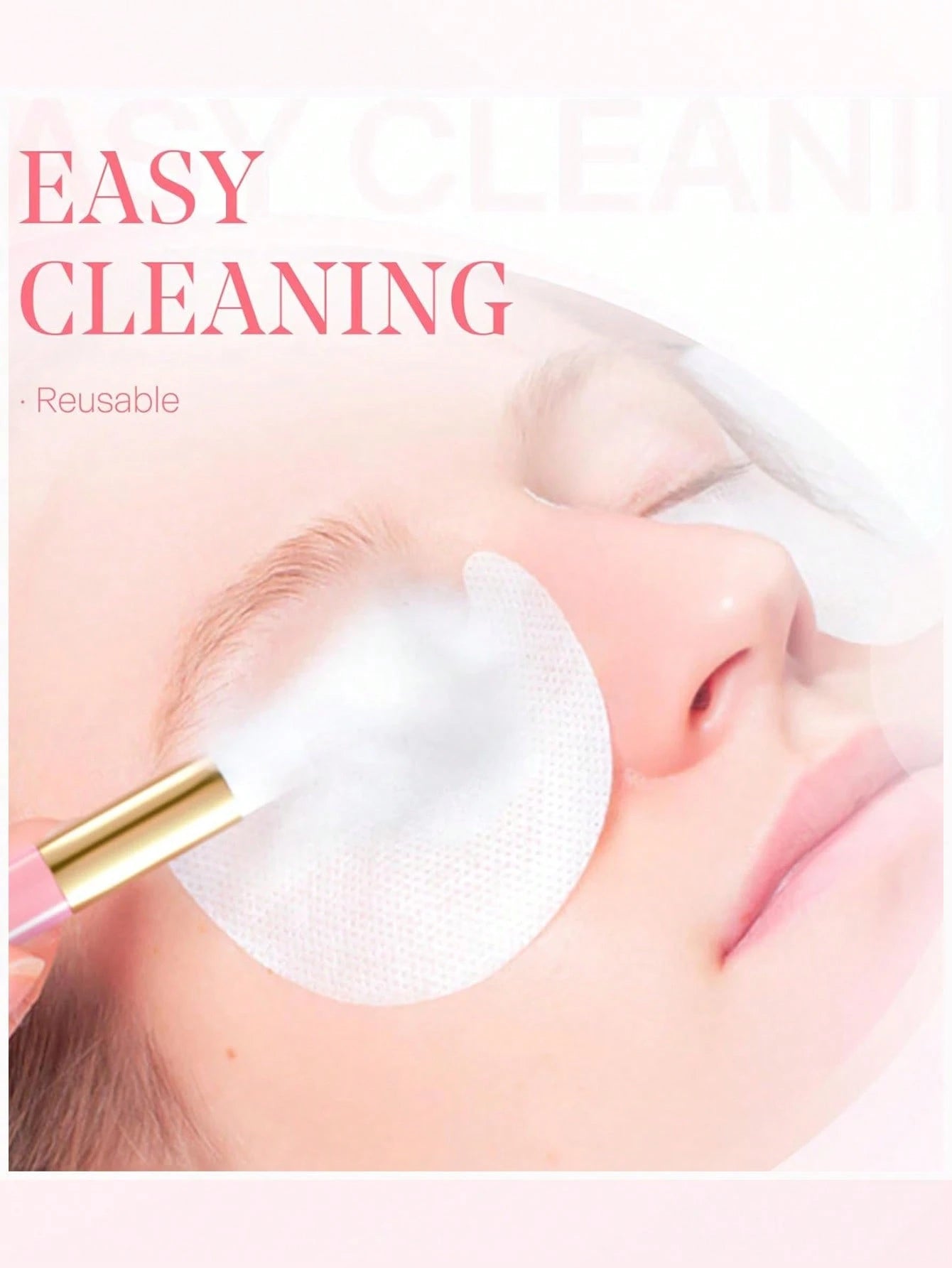 50pcs Eyelash Extension Cleaning Brushes, Nose Blackhead Cleaning Micro Brushes, Eyebrow & Eyelash Cleansing Foaming Brushes