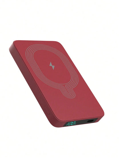 5500mAh Mobile Power Supply, 18W Ultra-Fast Charging, Magnetic Wireless Power Bank, Portable Mobile Phone Charger, Suitable For IPhone17/1615/14/13/12pro Max AIR Device/Android (USB, Type-C), With LED
