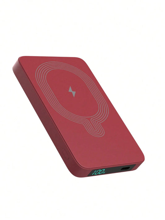 5500mAh Mobile Power Supply, 18W Ultra-Fast Charging, Magnetic Wireless Power Bank, Portable Mobile Phone Charger, Suitable For IPhone17/1615/14/13/12pro Max AIR Device/Android (USB, Type-C), With LED