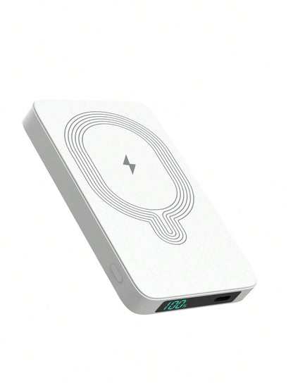 5500mAh Mobile Power Supply, 18W Ultra-Fast Charging, Magnetic Wireless Power Bank, Portable Mobile Phone Charger, Suitable For IPhone17/1615/14/13/12pro Max AIR Device/Android (USB, Type-C), With LED
