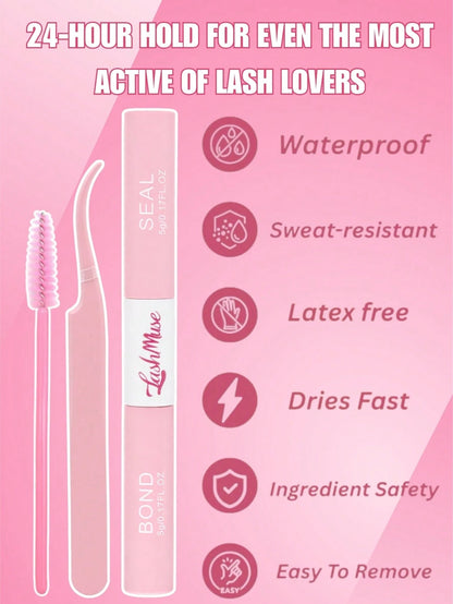 550PCS Mixed DIY Lash Extension Kit, D-Curl Cat Eye Faux Mink Individual Lash Clusters, 0.31–0.63inch Mixed Length,Reusable & Soft, Includes Lash Glue, Tweezers, DIY At Home, Wedding, Birthday, Gradua
