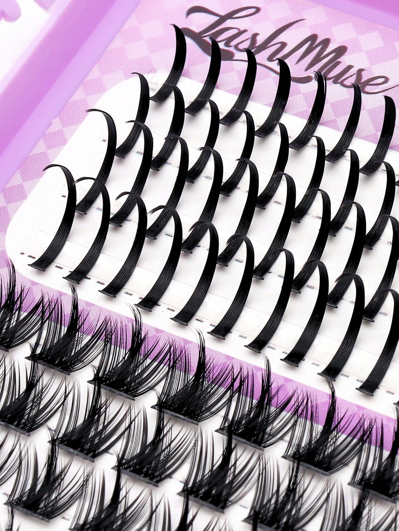 584 Clusters Spiky Eyelash Book, European And American Style, D/DD Curl, 8-16mm Mixed Lengths, 3D Clustered Eyelash Set, DIY Customizable Eye Shape, Quick Exquisite Makeup, Saves Makeup Time. Faux Min