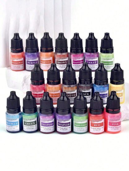 5ml 20 Colors Candle Dye Suitable For Silicone Mold DIY Handmade Scented Candles Soap Dye Soy Wax Colorant