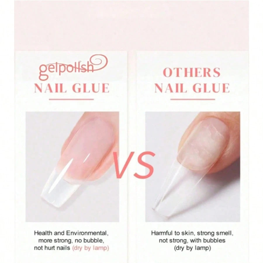 5PCS, 8ml Brush-On Nail Bond Glue, Quick Dry Waterproof Adhesive For Press On Nails Nail Art Rhinestone,Nail Glue,Glue On Nails.