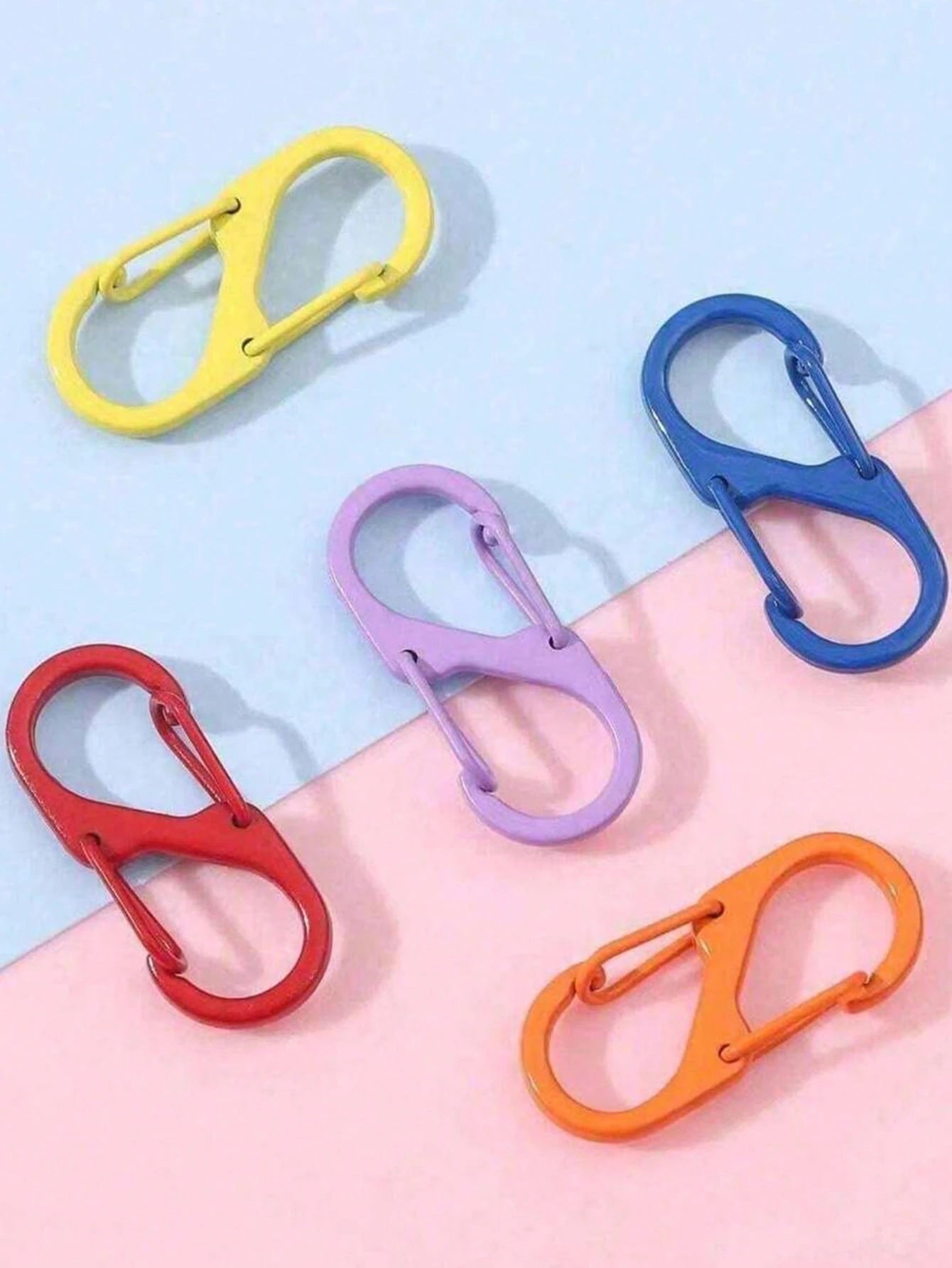 5pcs Backpack Zipper Lock Set, Unisex, Easy-Pull Anti-Theft Zipper Clips- Ensure Zipper Closure- 2 Spring Buckles For Backpack Straps, Suitable For Suitcases, Handbags, Keys, Wallets, DIY Accessorie