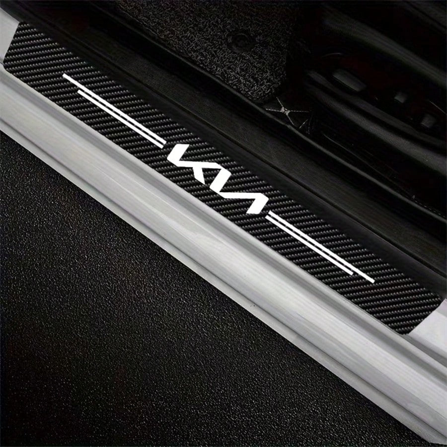 5pcs For KIA Car Accessories Car Threshold Strips, Waterproof And Scratch-Resistant, Suitable For Most Car Models, Easy To Install, An Ideal Gift For Friends!