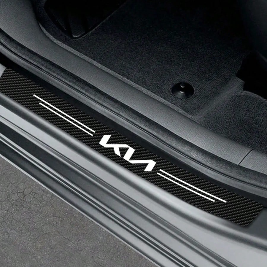 5pcs For KIA Car Accessories Car Threshold Strips, Waterproof And Scratch-Resistant, Suitable For Most Car Models, Easy To Install, An Ideal Gift For Friends!