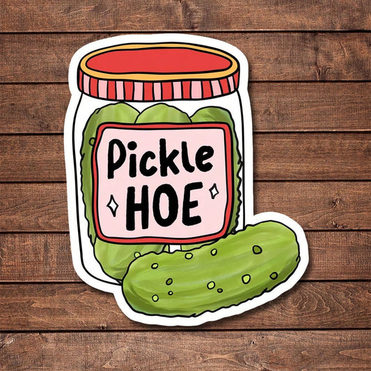 5pcs Pickle Jar Of Pickles For Pickle Lovers Sticker- Durable & UV-Protected| Glossy Finish| Perfect For Laptops, Water Bottles, Phones| Ideal Gift For Book Lovers & Readers, For Return School, Bo