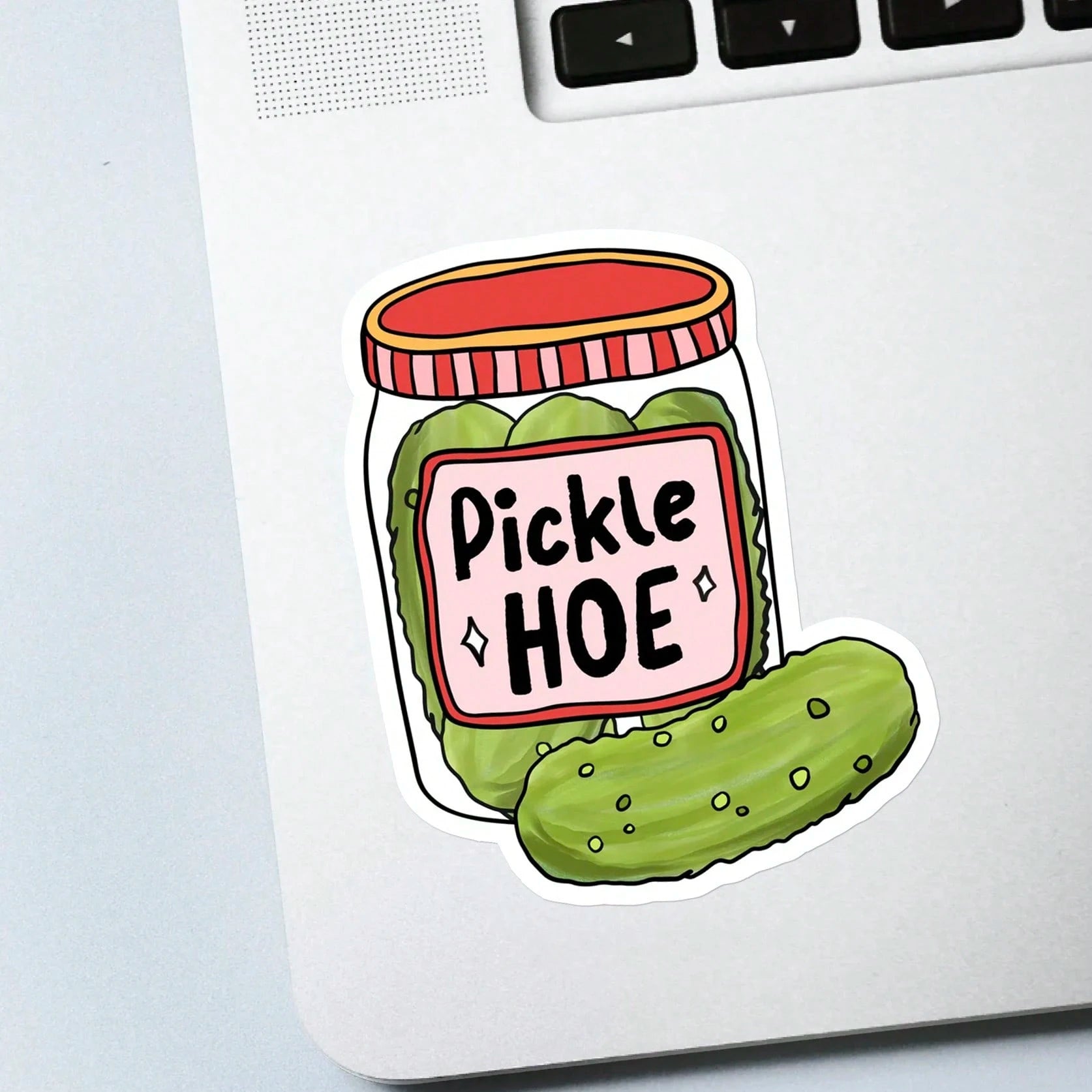 5pcs Pickle Jar Of Pickles For Pickle Lovers Sticker- Durable & UV-Protected| Glossy Finish| Perfect For Laptops, Water Bottles, Phones| Ideal Gift For Book Lovers & Readers, For Return School, Bo