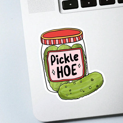 5pcs Pickle Jar Of Pickles For Pickle Lovers Sticker- Durable & UV-Protected| Glossy Finish| Perfect For Laptops, Water Bottles, Phones| Ideal Gift For Book Lovers & Readers, For Return School, Bo