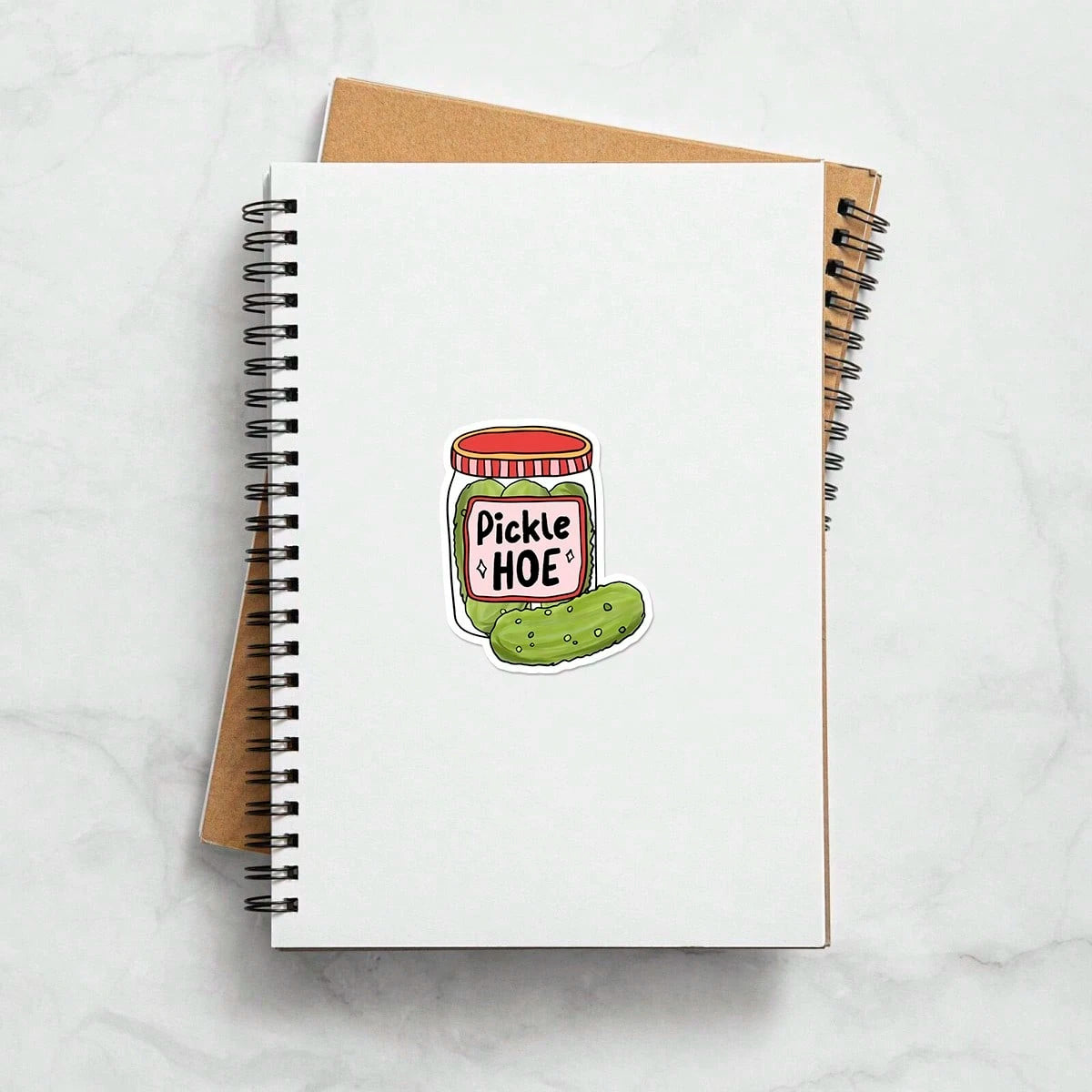 5pcs Pickle Jar Of Pickles For Pickle Lovers Sticker- Durable & UV-Protected| Glossy Finish| Perfect For Laptops, Water Bottles, Phones| Ideal Gift For Book Lovers & Readers, For Return School, Bo