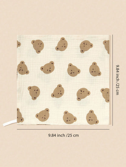 5pcs/Set Gauze Handkerchief Square Towels For Feeding