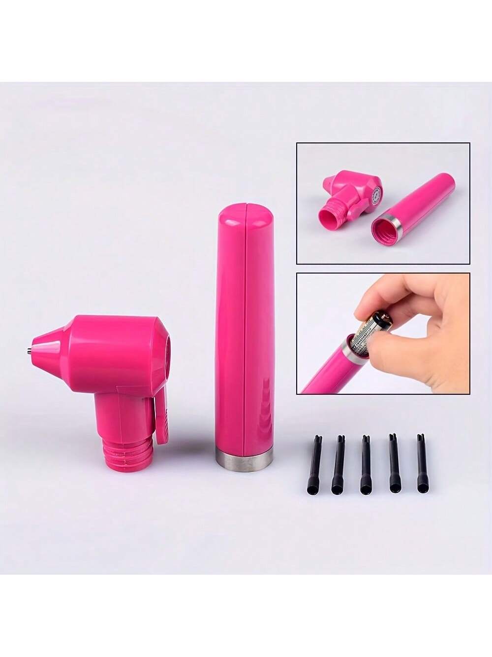 6-Color Paint Mixer Set- Black, White, Purple, Pink, Green, Blue, With 5 Mixing Sticks, Ink Blender Tool Kit, New Year & Valentine's Day Gift, 100 Mixing Sticks, Electric Makeup Ink Pigment Mixer Sui