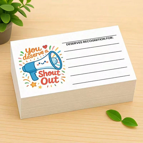 60/120pcs,Positive Energy Encouragement Cards For Teachers, Students And Staff- You Deserve It! Colorful Motivational Thank-You And Recognition Awards Cards| Suitable For Classroom, Office Team Rewa
