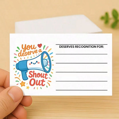 60/120pcs,Positive Energy Encouragement Cards For Teachers, Students And Staff- You Deserve It! Colorful Motivational Thank-You And Recognition Awards Cards| Suitable For Classroom, Office Team Rewa