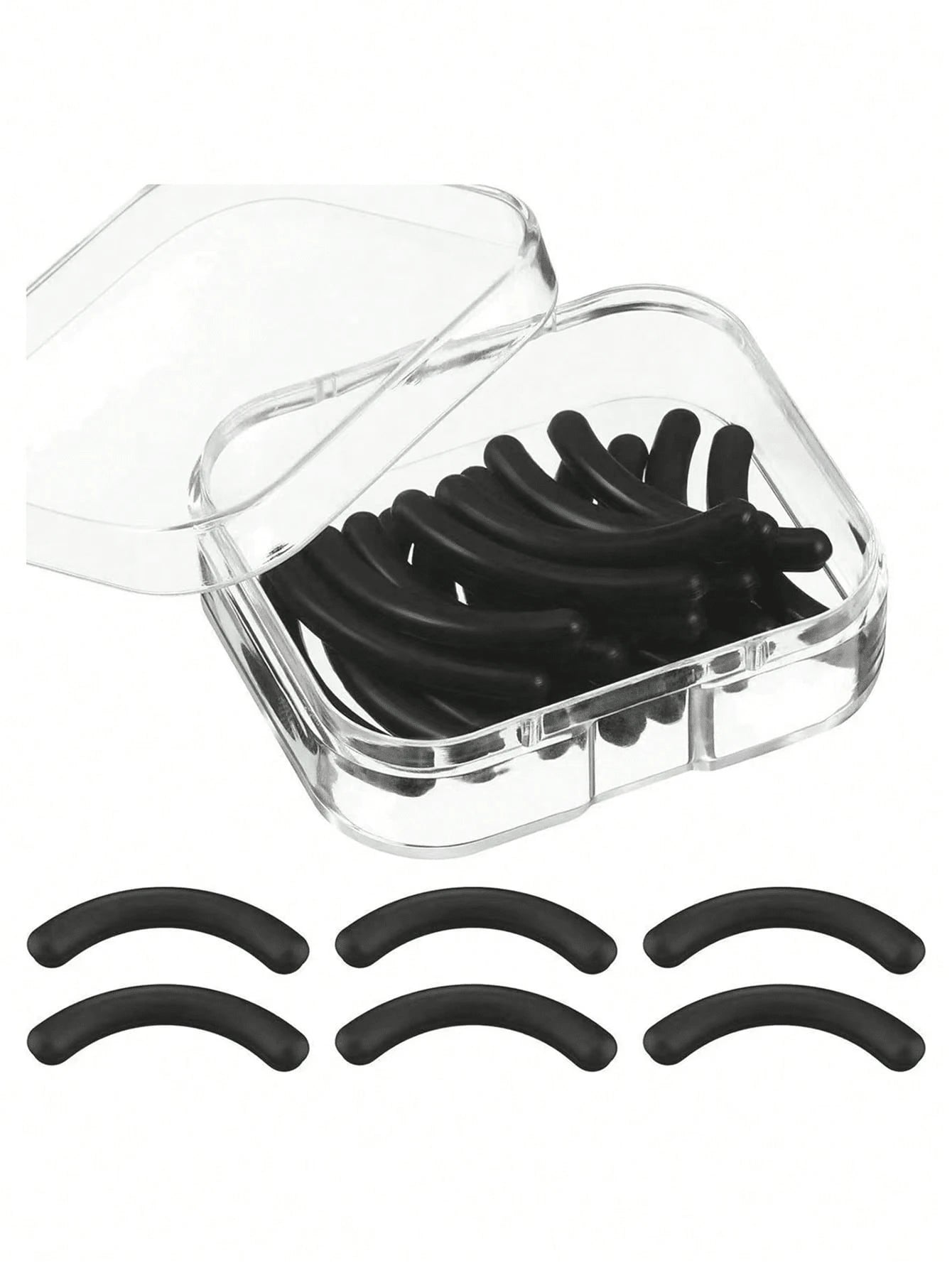 60/30/15/2pcs Silicone Eyelash Curler Replacement Pads, Universal Soft Eyelash Curler Replacement Strips, Makeup Tool Accessories, Suitable For Vanity, Bedroom, Travel, Daily Beauty, Christmas And Bir