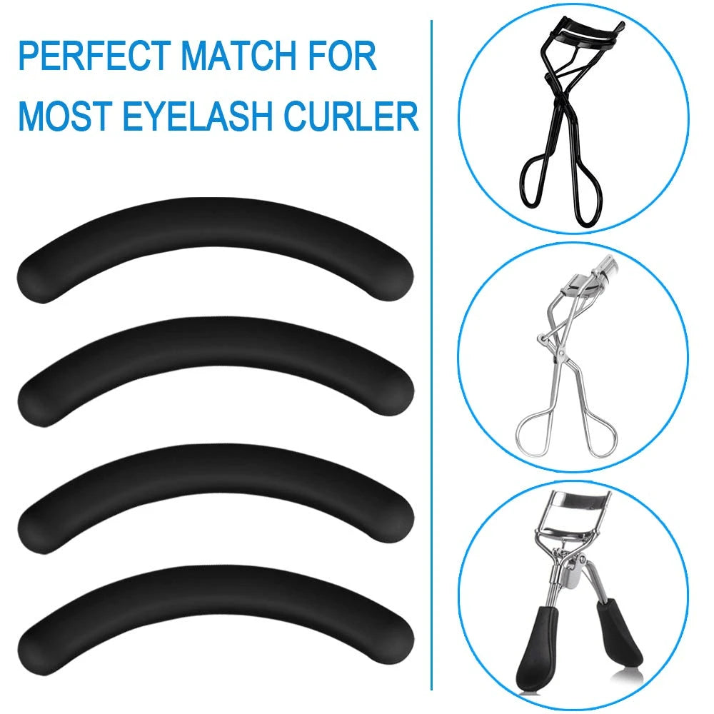 60/30/15/2pcs Silicone Eyelash Curler Replacement Pads, Universal Soft Eyelash Curler Replacement Strips, Makeup Tool Accessories, Suitable For Vanity, Bedroom, Travel, Daily Beauty, Christmas And Bir