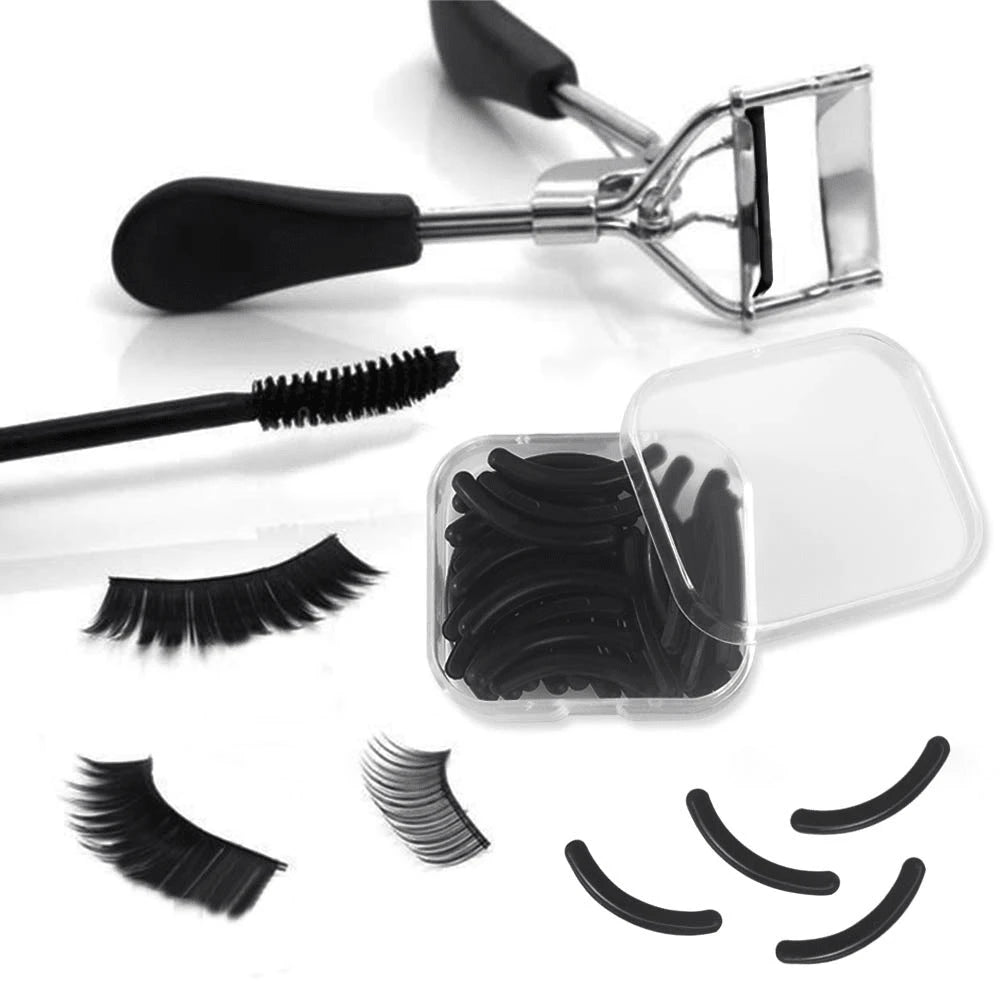 60/30/15/2pcs Silicone Eyelash Curler Replacement Pads, Universal Soft Eyelash Curler Replacement Strips, Makeup Tool Accessories, Suitable For Vanity, Bedroom, Travel, Daily Beauty, Christmas And Bir
