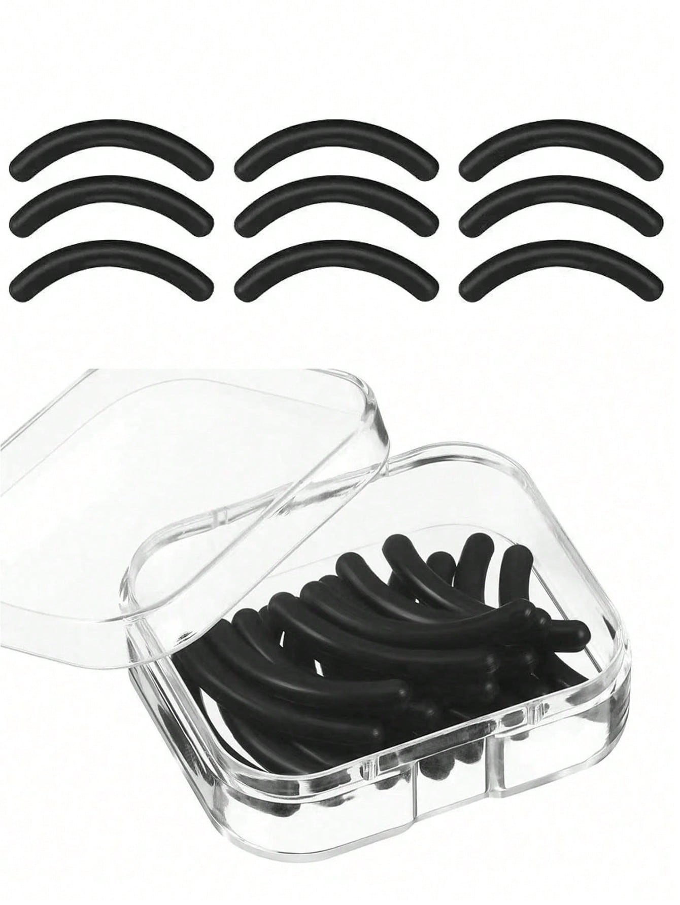 60/30/15/2pcs Silicone Eyelash Curler Replacement Pads, Universal Soft Eyelash Curler Replacement Strips, Makeup Tool Accessories, Suitable For Vanity, Bedroom, Travel, Daily Beauty, Christmas And Bir