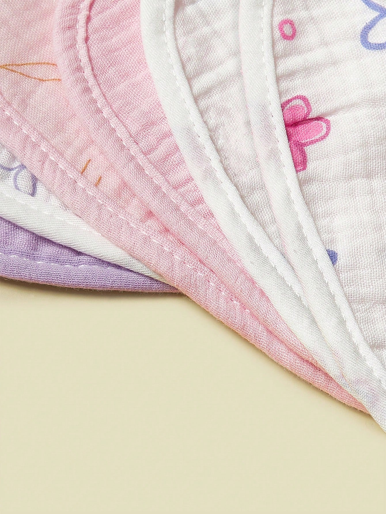 6pcs Baby Bibs, 100% Soft Cotton Muslin Material, Drool Bibs With Adjustable Snap Closure, Essential For Newborns, Boys And Girls