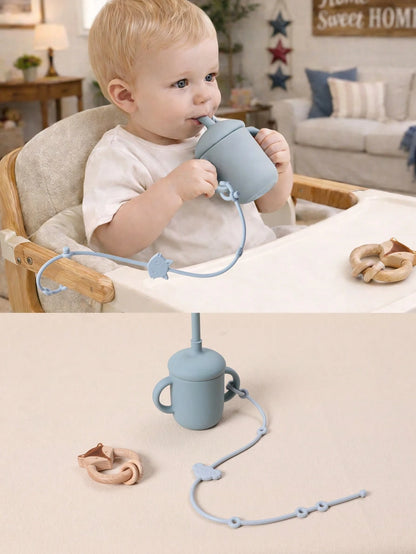 6pcs Baby Pacifier Clips, Silicone Strap, Animal Shaped Anti-Lost Adjustable Pacifier Chains Suitable For Stroller, High Chair, Car Seat