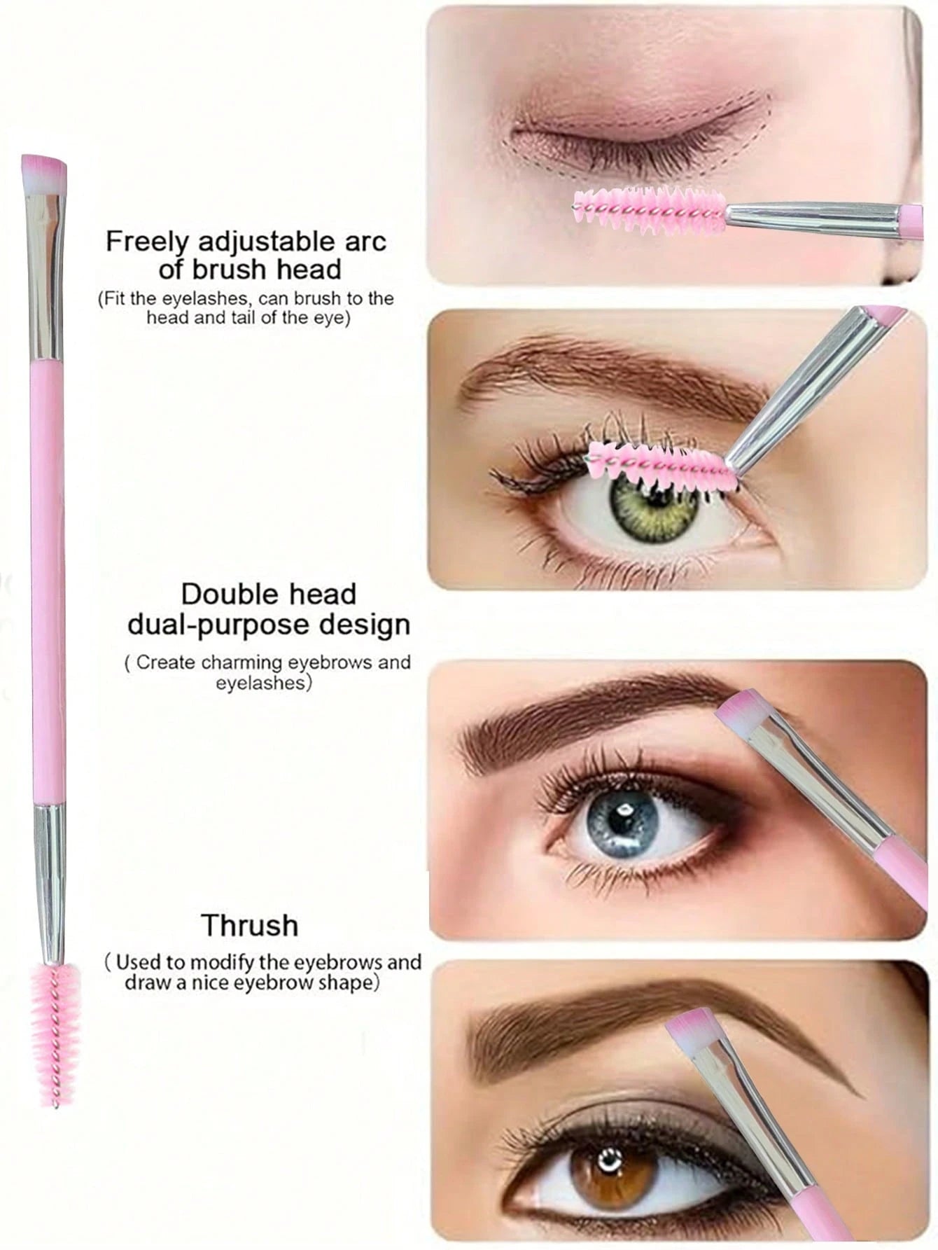 6pcs Eyelash Tool Kit: Eyelash Tweezers, Eyelash Brush, With Storage Box- Pointed & Angled Tweezers, Eyelash Applicator, Eyelash Brush, For Extending And Shaping Lashes