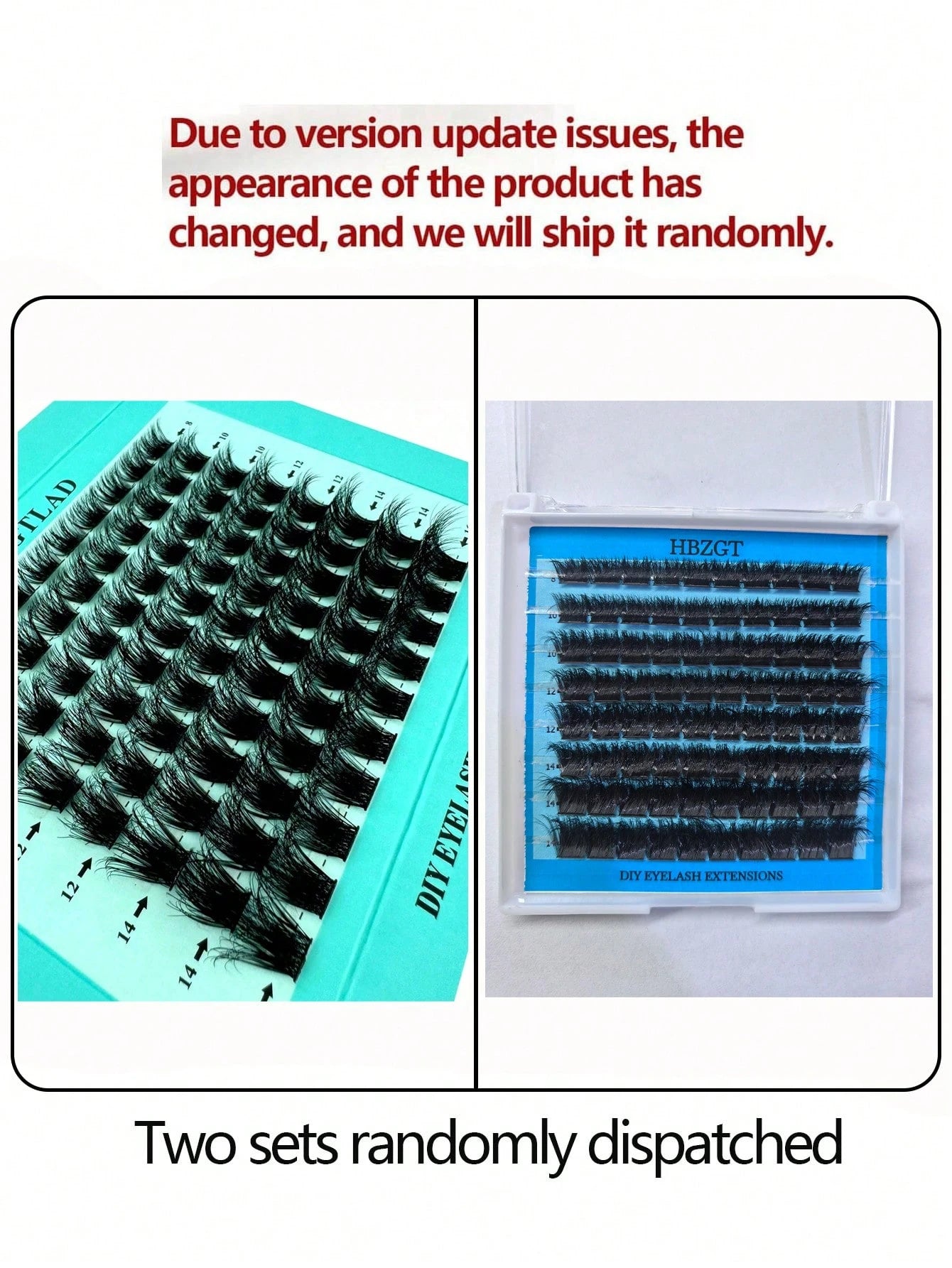 8 Rows, 80 Mixed And Segmented Natural Hair Blue Paper Boxes, Dense C And D Curvature, Mixed Sizes, 3D Fluffy Single Cluster False Eyelashes, Used For Eye Extension.