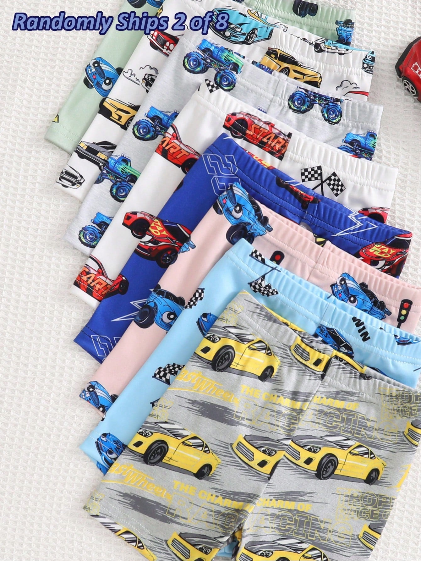 8 Sets Randomly Sent 2 Sets]Baby Boys Pajamas Cute Dinosaur Ocean Creature Astronaut Print Short Sleeve Shorts Knit Comfortable Soft Snug Fit Pajama Loungewear Set