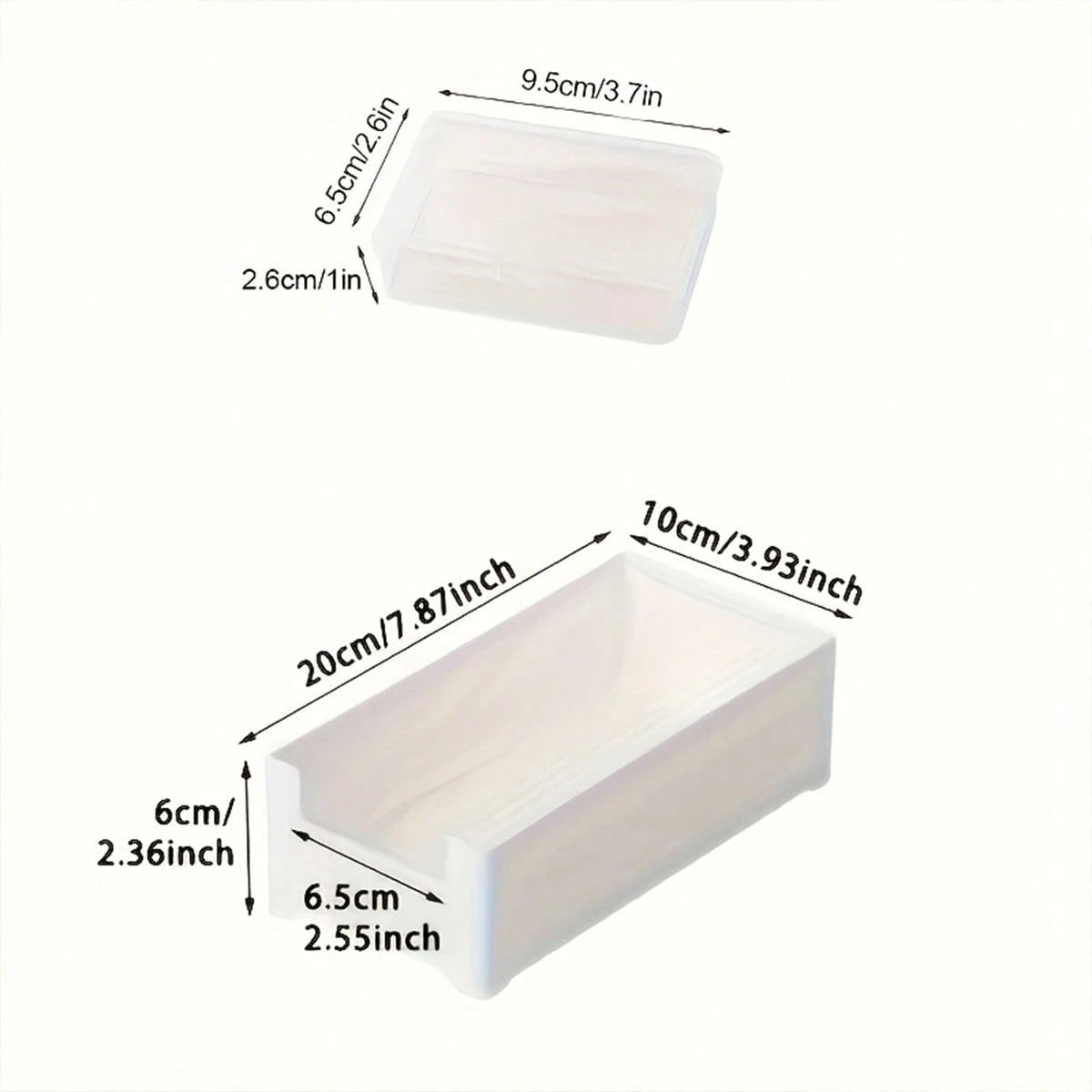 8Pcs/1pc Transparent Data Cable Storage Box, Freely Combinable Small Accessory Filled Dustproof Classification Storage Box, Charger Bracket, Cable Management Desk, Transparent Container, Suitable For