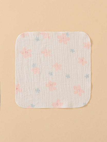 8pcs Lightweight Breathable Single-Layer Baby Bibs, Feeding Wipes, Multi-Purpose Cloths, Suitable For All Seasons