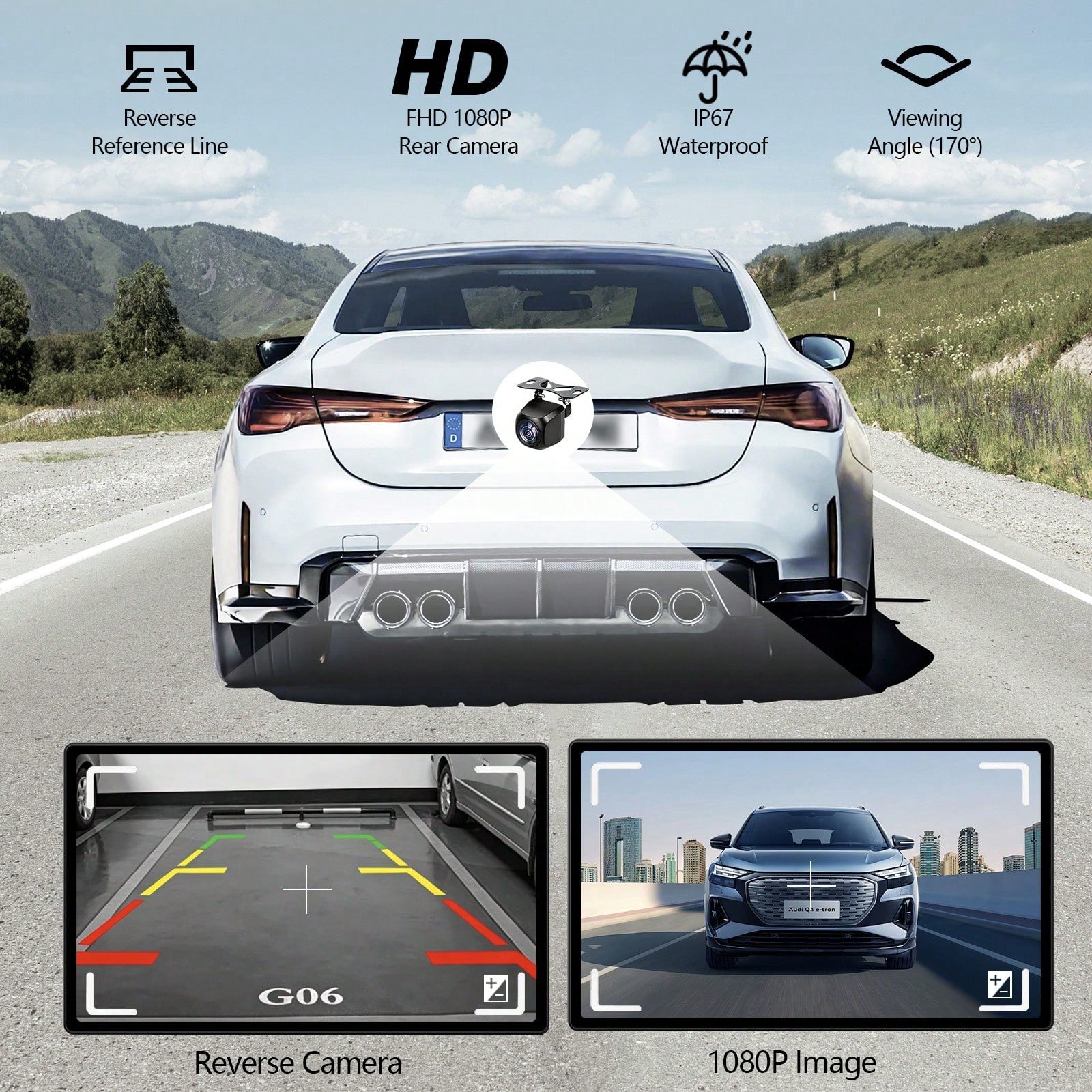 9-Inch Wireless CarPlay Screen For Car Ultra-HD Touchscreen, Backup Camera, Dash Cam, Wireless, GPS, CarPlay/Android Auto, Mirror Link, FM, AUX/USB/TF, Fits All Cars, Great For Trips, Gift For Family