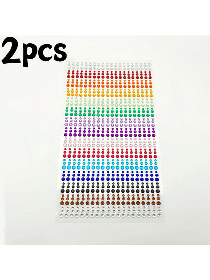 900pcs/1800pcs Self-Adhesive Face Rhinestone Stickers, Glue-Free Face Rhinestone Stickers, Nightclub Glitter Gems, Nightclub Party Makeup, Music Festival Wedding, Wedding Photography Stickers,Concert