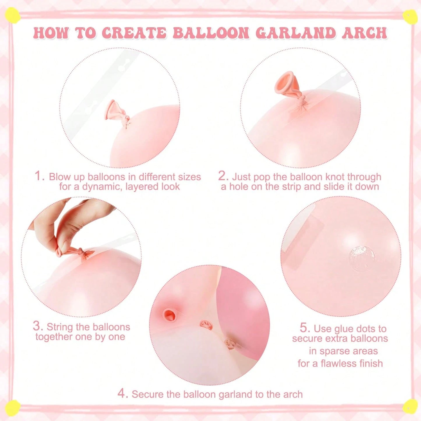 99pcs Pink & Yellow Balloon Arch Kit, Light Pink, Pale Pink, Yellow, Ivory Balloons Suitable For Boy, Girl, Kids Birthday, Baby Shower, Bridal, Wedding, Bee, Bear Theme Party Decoration