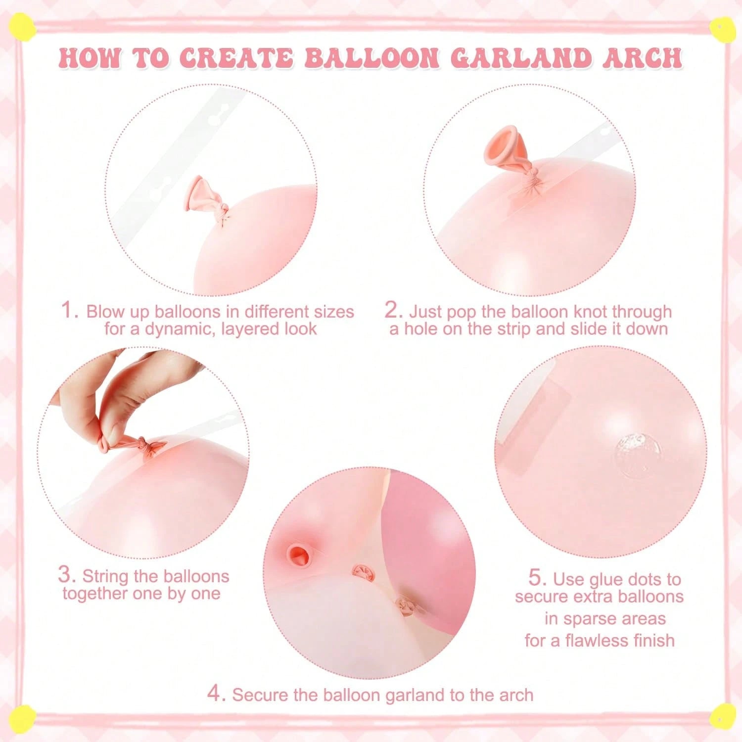 99pcs Pink & Yellow Balloon Arch Kit, Light Pink, Pale Pink, Yellow, Ivory Balloons Suitable For Boy, Girl, Kids Birthday, Baby Shower, Bridal, Wedding, Bee, Bear Theme Party Decoration