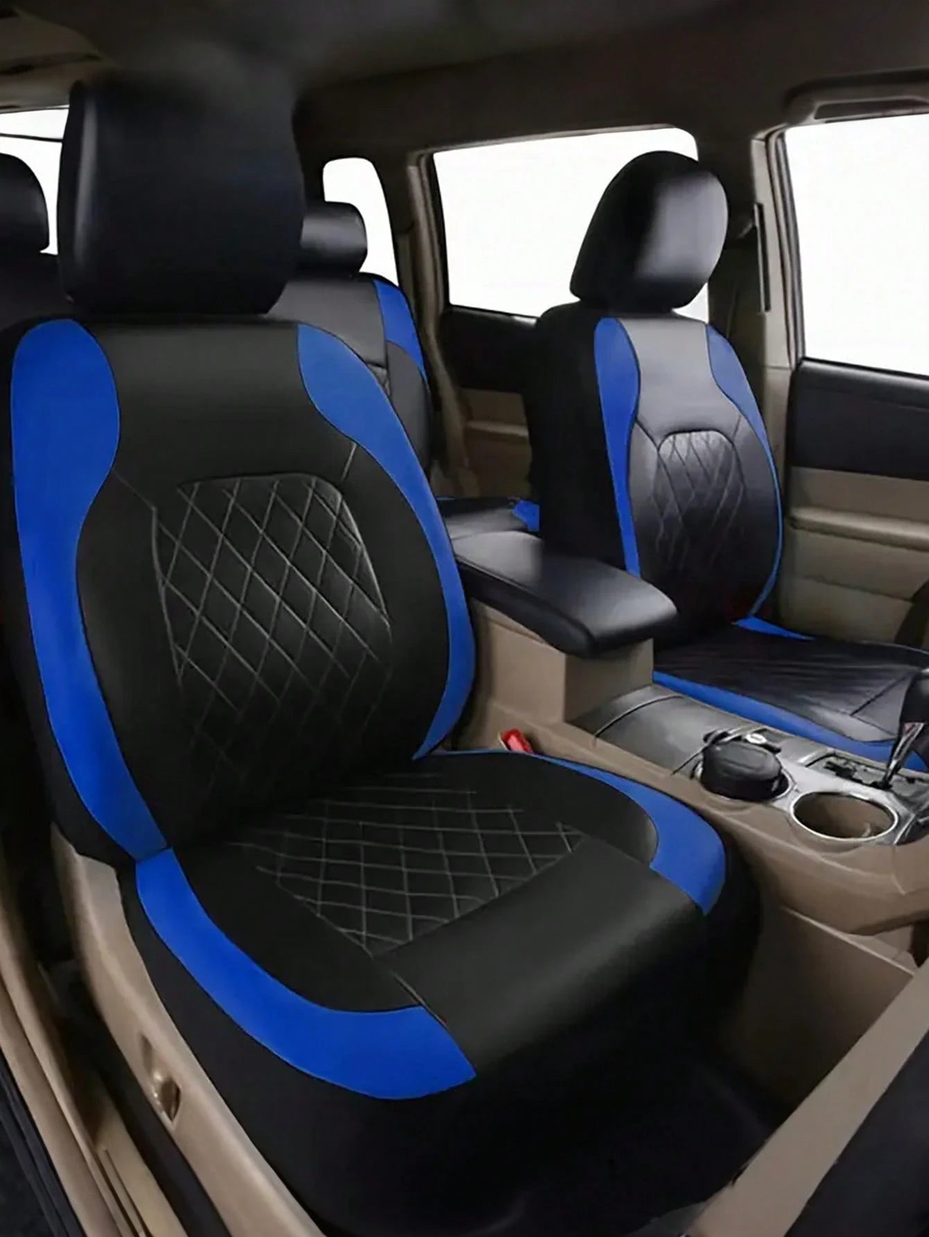 9PCS Universal Fit Car Seat Cover, Car Seat Cover Full Sets, Diamond Leather Bling Car Seat Covers Full Set,Universal Fit Automotive Glitter Crystal Sparkle Strip For Cute Women Girly,Universal Cloth