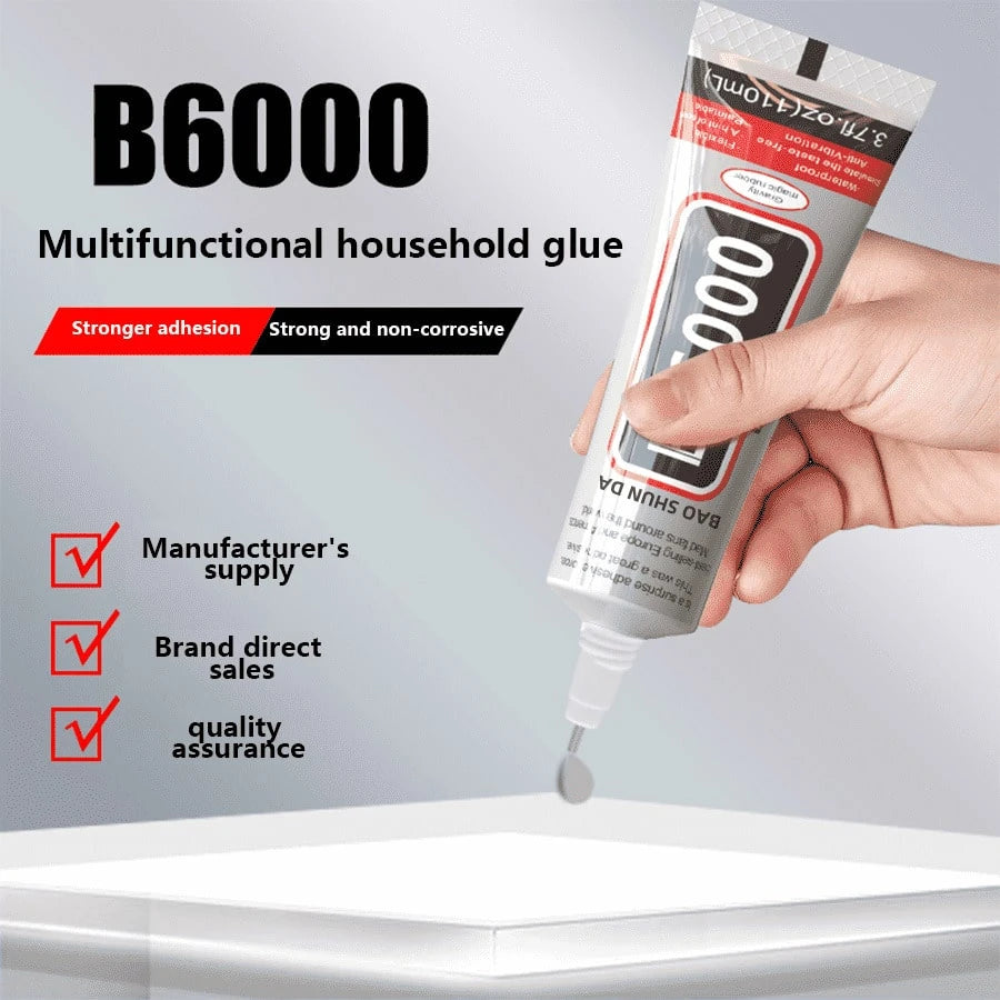 A 50ml B6000 Glue Headwear Brooch Jewelry Glue Inlay Adhesive Diamond Jewelry Stud Earring Pendant Strong Adhesive For DIY Handcraft