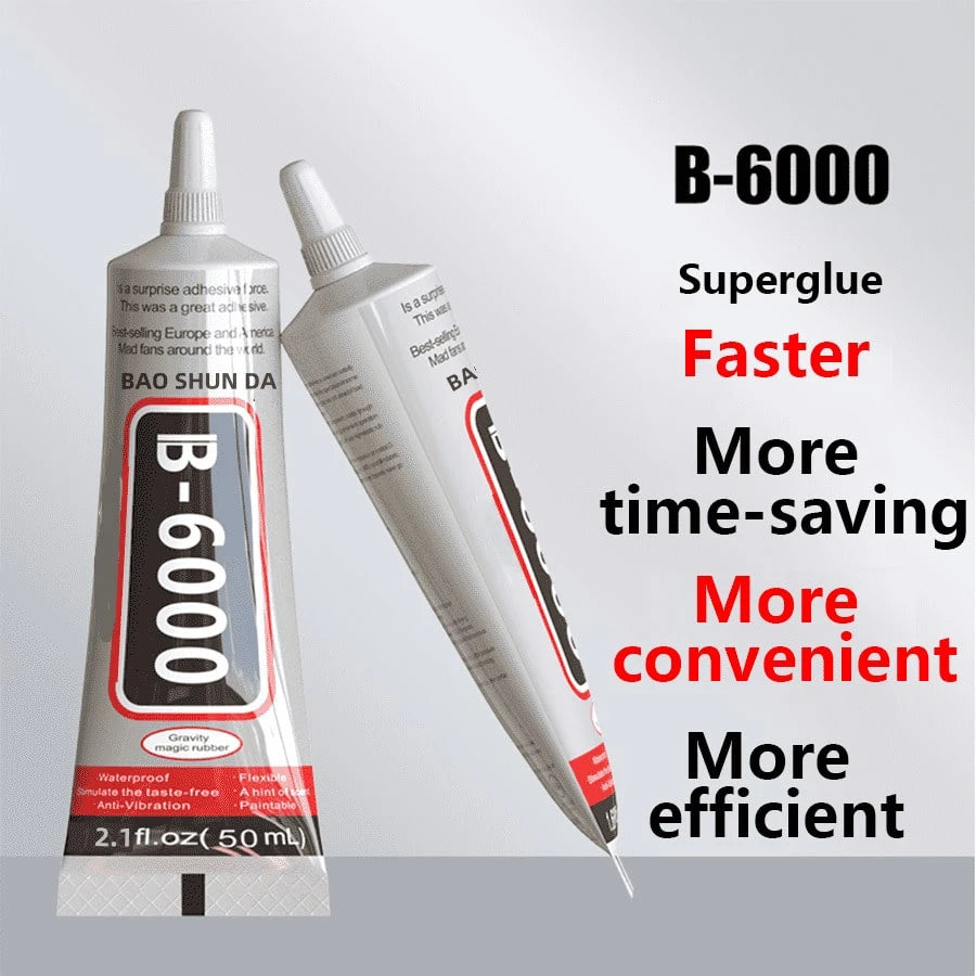 A 50ml B6000 Glue Headwear Brooch Jewelry Glue Inlay Adhesive Diamond Jewelry Stud Earring Pendant Strong Adhesive For DIY Handcraft