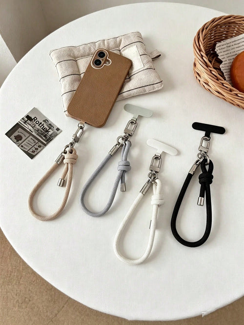 Adjustable Wrist Phone Lanyard, High-End Metal Clasp Wrist Strap, Minimalist & Versatile, Anti-Theft Cord For Traveling Abroad