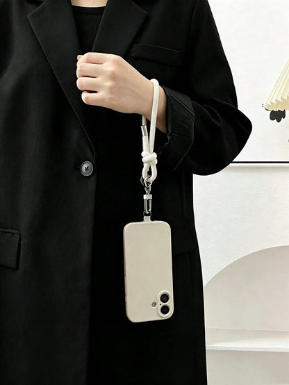 Adjustable Wrist Phone Lanyard, High-End Metal Clasp Wrist Strap, Minimalist & Versatile, Anti-Theft Cord For Traveling Abroad