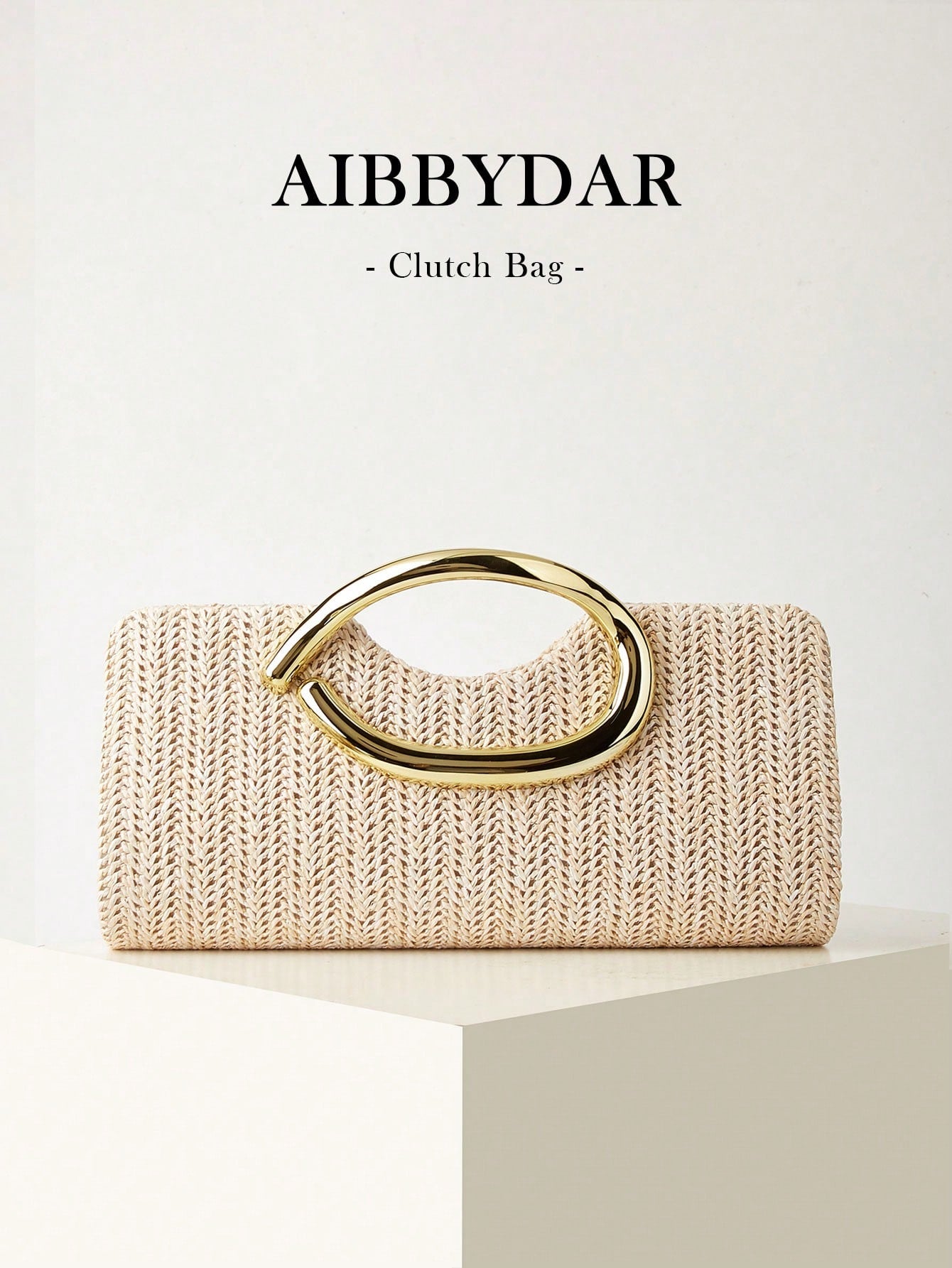AIBBYDAR Women's Clutch Bag Beach Bag Straw Woven Bag Summer Essential Holiday Essential Beach Holiday Vacation Season Versatile Women's Crossbody Bag Women's Bag Makeup Bag Casual Minimalist Vacation
