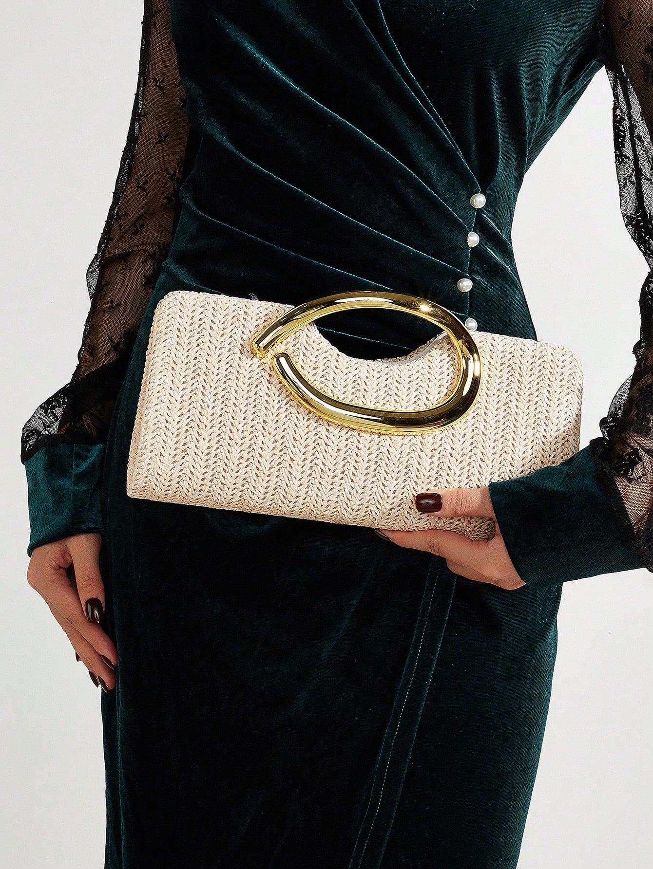 AIBBYDAR Women's Clutch Bag Beach Bag Straw Woven Bag Summer Essential Holiday Essential Beach Holiday Vacation Season Versatile Women's Crossbody Bag Women's Bag Makeup Bag Casual Minimalist Vacation