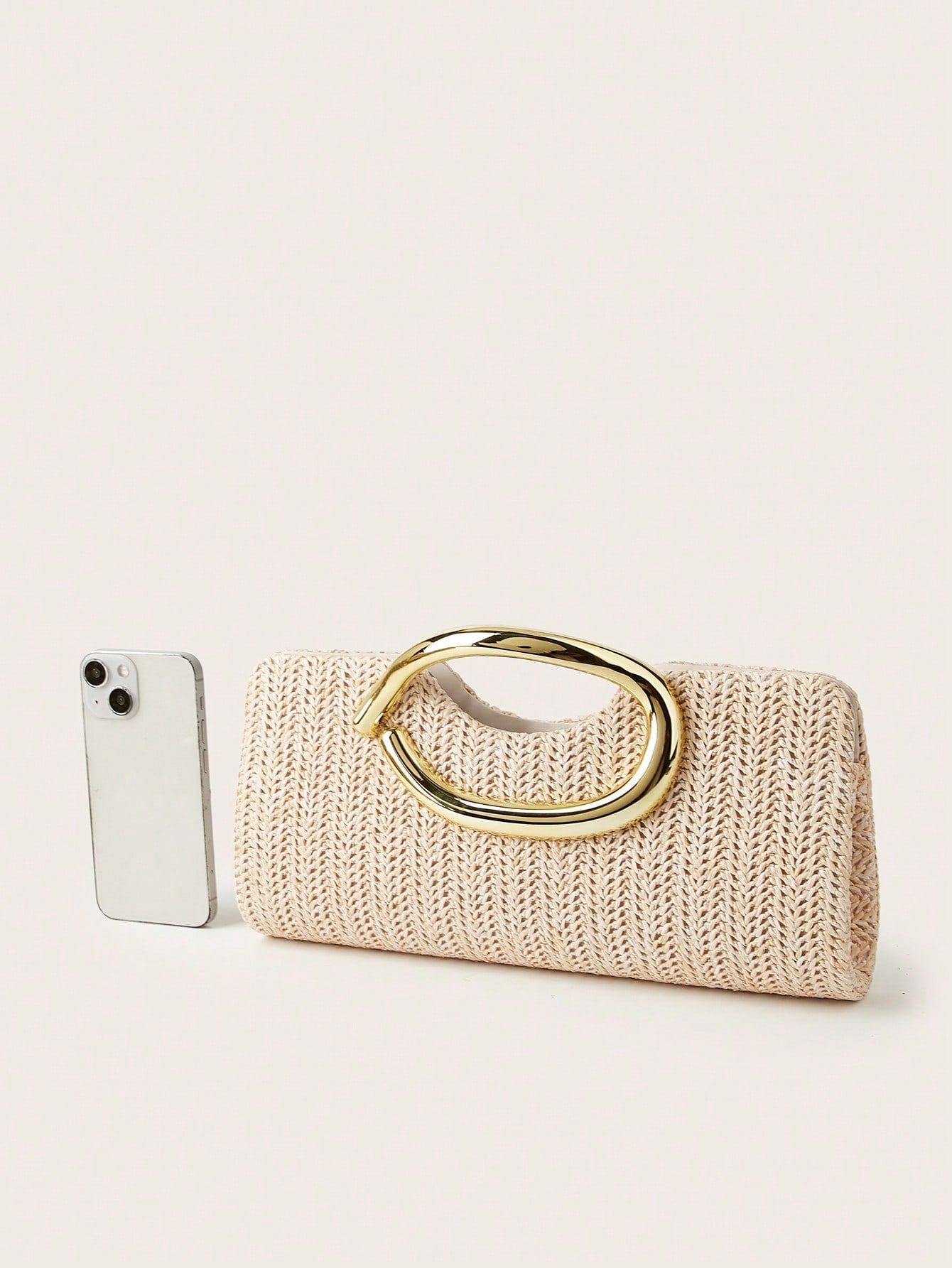 AIBBYDAR Women's Clutch Bag Beach Bag Straw Woven Bag Summer Essential Holiday Essential Beach Holiday Vacation Season Versatile Women's Crossbody Bag Women's Bag Makeup Bag Casual Minimalist Vacation