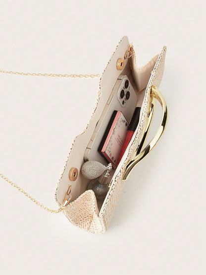 AIBBYDAR Women's Clutch Bag Beach Bag Straw Woven Bag Summer Essential Holiday Essential Beach Holiday Vacation Season Versatile Women's Crossbody Bag Women's Bag Makeup Bag Casual Minimalist Vacation
