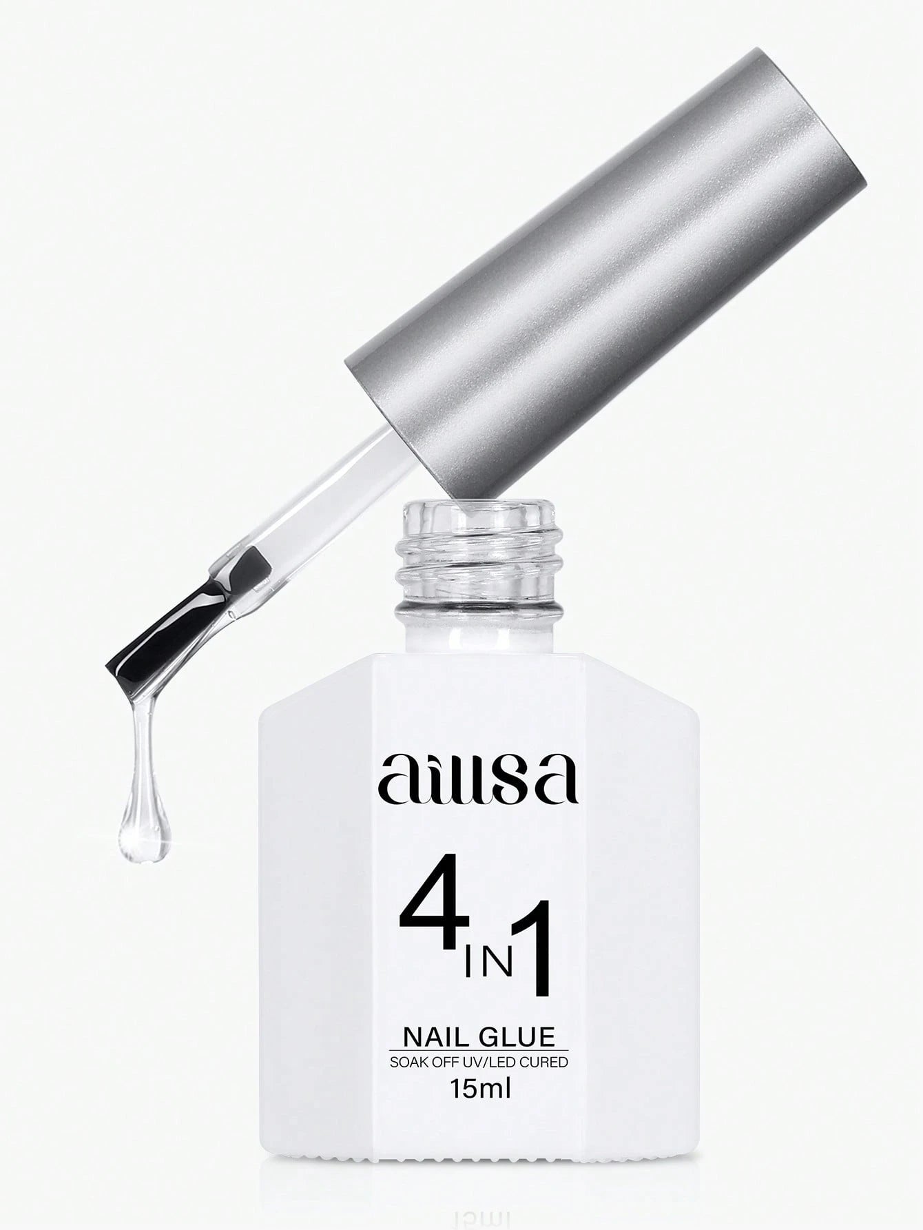 AILLSA Nail Glue,15ml/1Pc Soak Off LED/UV, Quick-Drying Gel Nail Polish,For Nail Art, For Home Salon Nail Art DIY