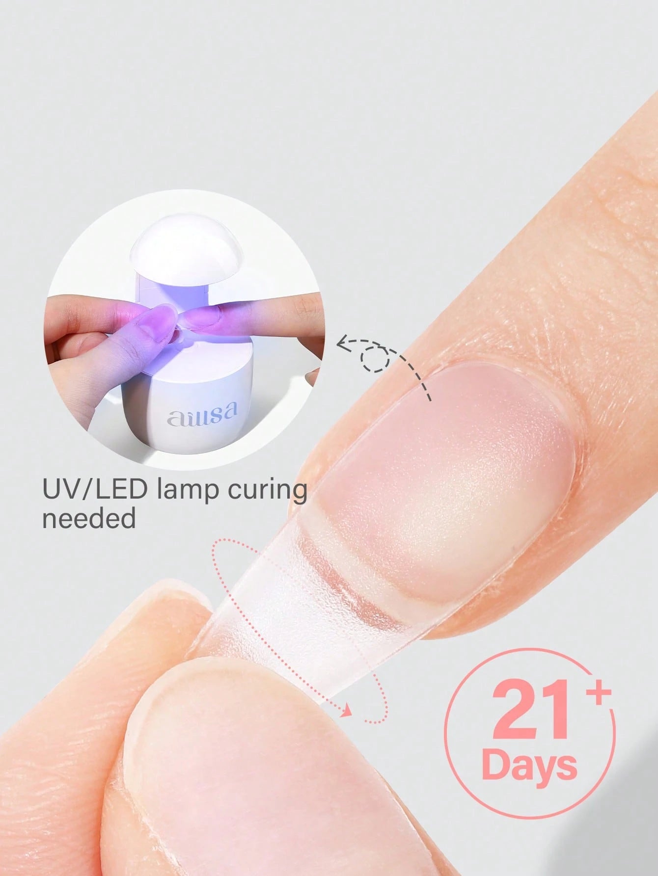 AILLSA Nail Glue,15ml/1Pc Soak Off LED/UV, Quick-Drying Gel Nail Polish,For Nail Art, For Home Salon Nail Art DIY