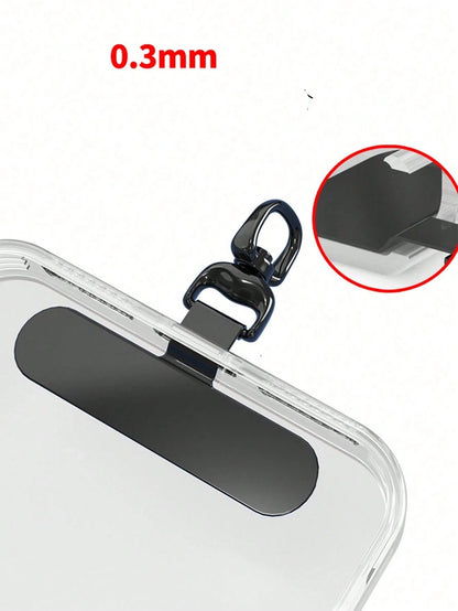 Alloy Lanyard Gasket 360° Rotatable Stainless Steel Phone Hook Metal Washer Secures Phone Lanyard Spring Gift