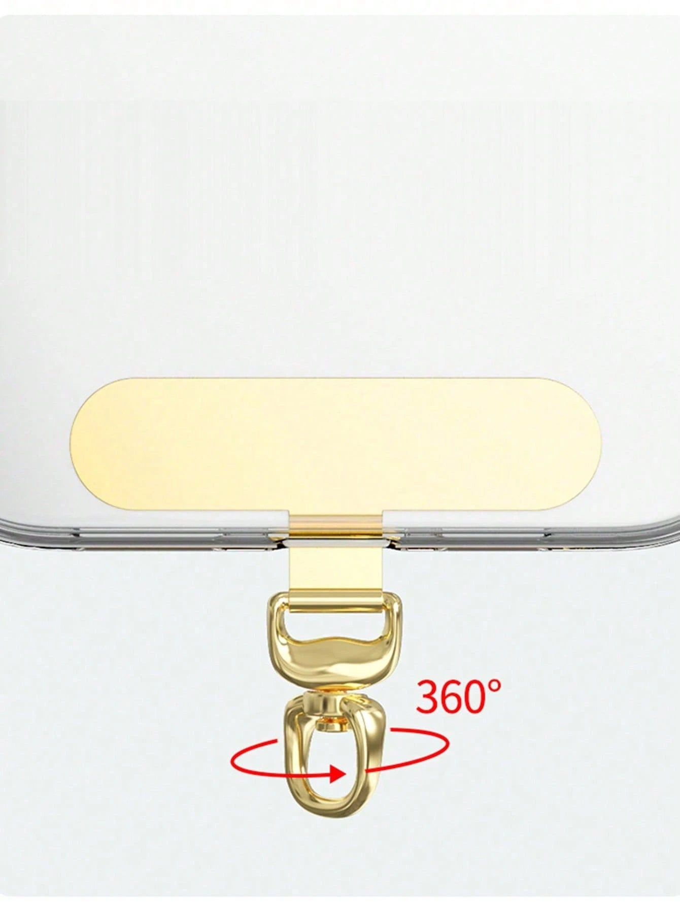 Alloy Lanyard Gasket 360° Rotatable Stainless Steel Phone Hook Metal Washer Secures Phone Lanyard Spring Gift